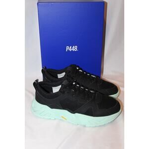 NIB P448 MEN'S DEAN SNEAKERS BLACK GREEN US 9-9.5  10.5-11 EU 42‎ EU 44